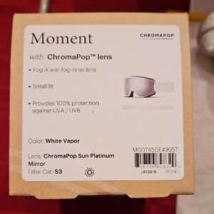 ChromaPop Sun Platinum Mirror Goggles - White